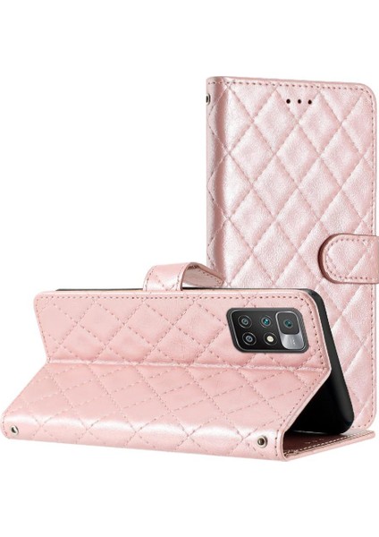Xiaomi Redmi 10 2022 Için Flip Case Pu Deri Cüzdan Manyetik Folio Tpu (Yurt Dışından)