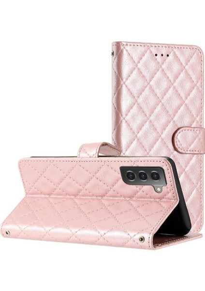 Samsung Galaxy S22 Artı Kickstand Manyetik Folio Pu Deri Için Flip Case (Yurt Dışından)