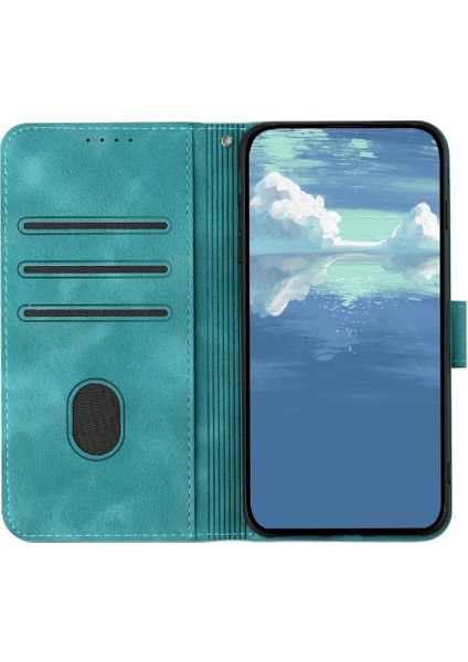 YH Market Kart Yuvası Standı ile Samsung Galaxy M55 Için Flip Case Pu Deri Manyetik (Yurt Dışından)