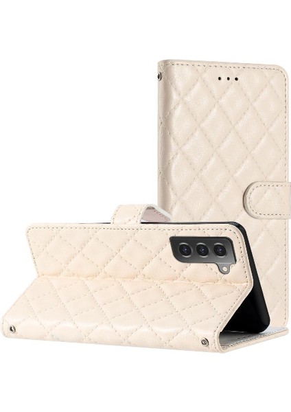 Samsung Galaxy S22 Artı Kickstand Manyetik Folio Pu Deri Için Flip Case (Yurt Dışından)