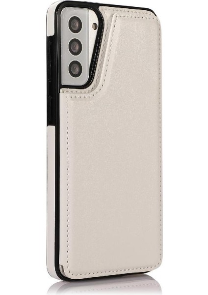 Samsung Galaxy S21 Çift Manyetik Toka Kickstand ile Cüzdan Kılıf (Yurt Dışından) fırsatları