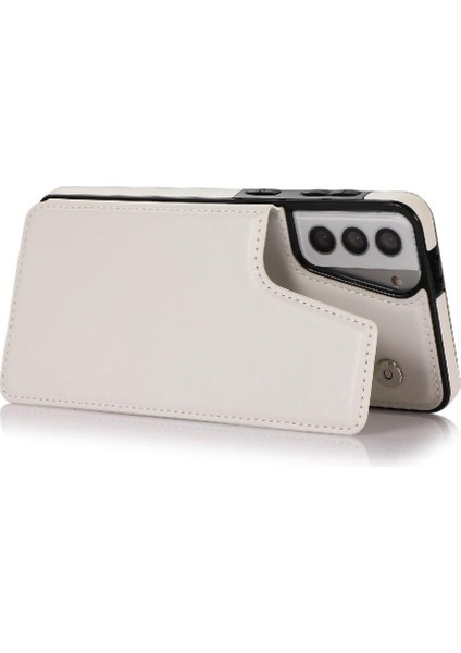 Samsung Galaxy S21 Çift Manyetik Toka Kickstand ile Cüzdan Kılıf (Yurt Dışından) indirimleri