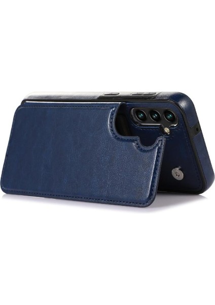 Cüzdan Kılıf Samsung Galaxy A14 4g/5g Kart Tutucu Kart Yuvaları Toka ile (Yurt Dışından)