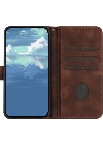 YH Market Samsung Galaxy M15 Pu Deri Manyetik Kapak Flip Cüzdan Için Flip Case (Yurt Dışından)