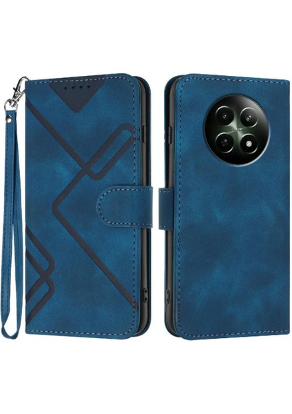 Realme 12 5g Manyetik Kapak Için Flip Case Pu Deri Kart ile Cüzdan Çevirin (Yurt Dışından)