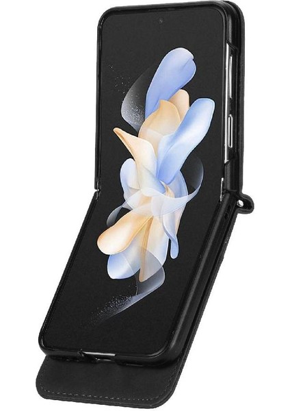 Samsung Galaxy Z Flip 5 Için Flip Case Bileklik Kart Yuvaları Manyetik Nakit (Yurt Dışından)