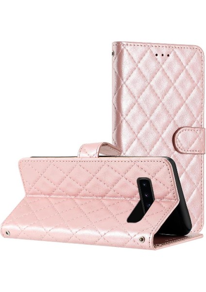 Samsung Galaxy S10 Kart Yuvaları Tutucu Manyetik Folio Tpu Pu Için Flip Case (Yurt Dışından)