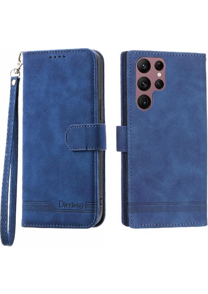 Samsung Galaxy S22 Ultra Nakit Cep Premium Bileklik Kartı Için Flip Case (Yurt Dışından)