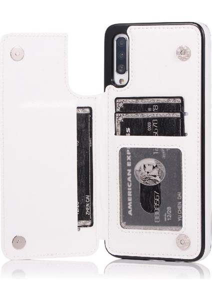 Samsung Galaxy A70 Çift Manyetik Toka Kickstand ile Cüzdan Kılıf (Yurt Dışından) fırsatları