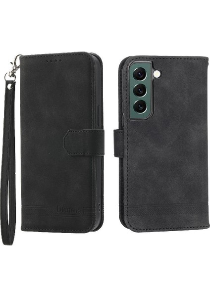 Samsung Galaxy S22 Artı Kart Yuvaları Nakit Cep Bileklik Için Flip Case (Yurt Dışından)
