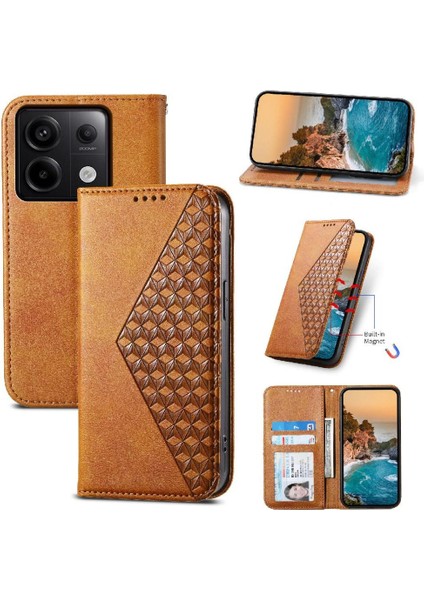 Xiaomi Redmi Not 13 Pro 4g Için Flip Case Standı Cüzdan El Kayışı Günlük (Yurt Dışından)