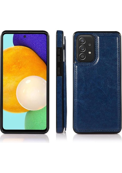 Cüzdan Kılıf Samsung Galaxy Için A52S 5g Çift Manyetik Toka Kart Yuvaları (Yurt Dışından)