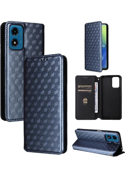 Motorola Moto E14 Pu Deri 3D Desen Manyetik Kapatma Cüzdan (Yurt Dışından)