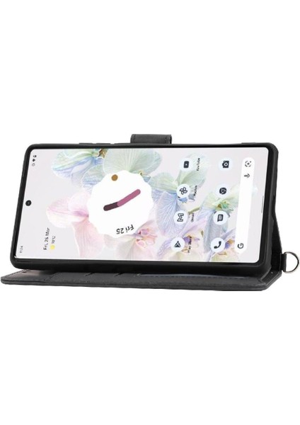 Google Piksel 6 Bileklik Kabartmalı Çoklu Kredi Kartı Için Flip Case (Yurt Dışından)