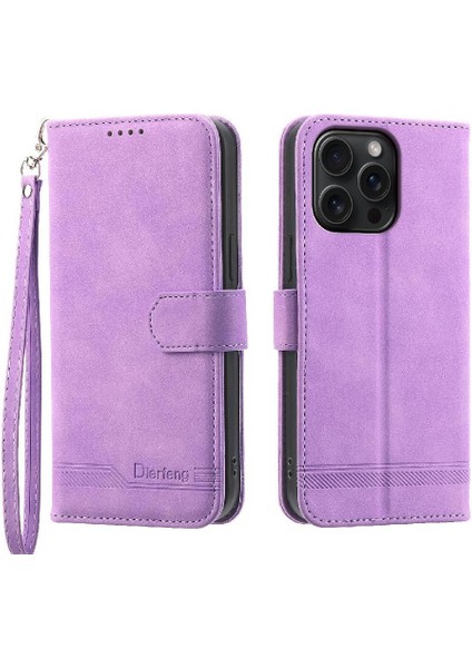 IPhone 15 Için Flip Case Pro Max Bileklik Nakit Cep Kart Yuvaları Manyetik (Yurt Dışından)