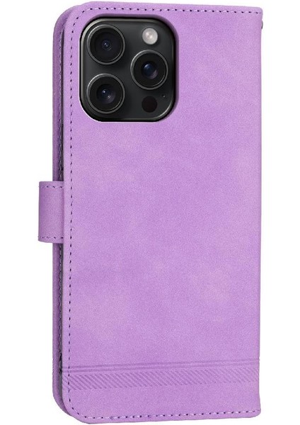 IPhone 15 Için Flip Case Pro Max Bileklik Nakit Cep Kart Yuvaları Manyetik (Yurt Dışından)