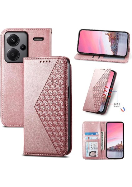 Xiaomi Redmi Not Için Flip Case 13 Pro Artı 5g Standı El Kayışı Cüzdan Kullanımı (Yurt Dışından)