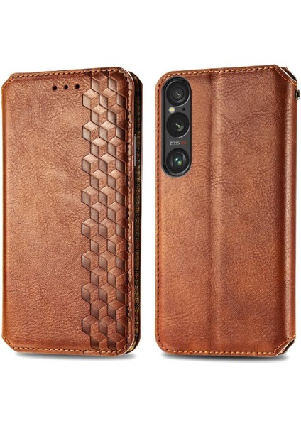 Sony Xperia 1 Vı Için Flip Case Deri Kılıf Kapak Kapak Cüzdan Fonksiyonu (Yurt Dışından)