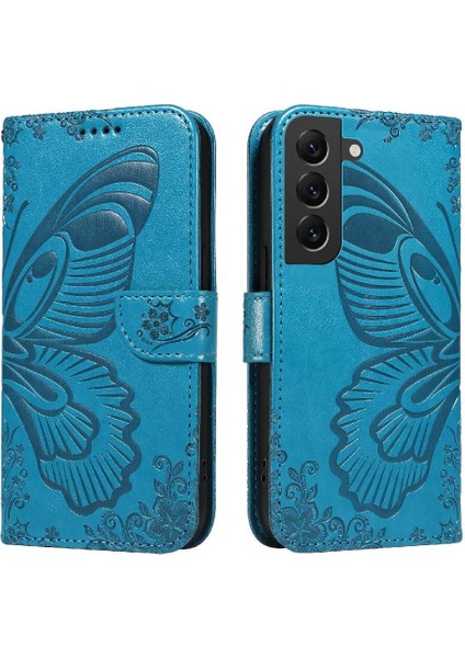 Kredi Kartı Yuvası Ayrılabilir El ile Samsung Galaxy S22 Için Flip Case (Yurt Dışından)