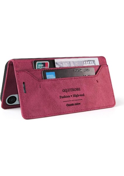 Sony Xperia 10 Vı Premium Deri Premium Deri Iki Için Flip Case (Yurt Dışından) modelleri