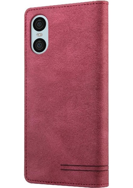 Sony Xperia 10 Vı Premium Deri Premium Deri Iki Için Flip Case (Yurt Dışından) fırsatları