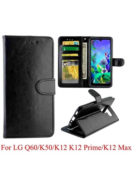 Lg Q60/LG Flip Kickstand Manyetik Kapatma Kart Tutucu Pu Için Flip Case (Yurt Dışından) fırsatları