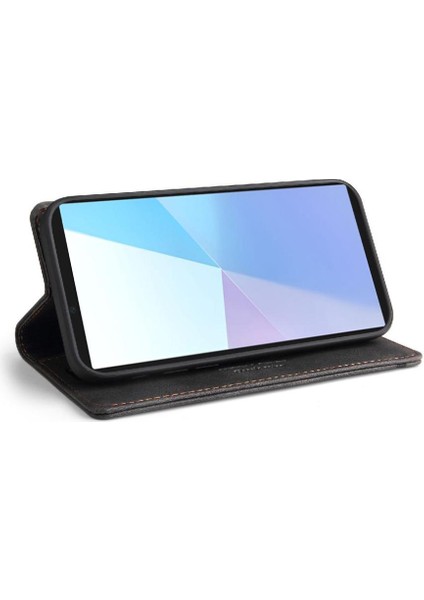 Sony Xperia 10 Vı Premium Deri Premium Deri Iki Için Flip Case (Yurt Dışından) modelleri