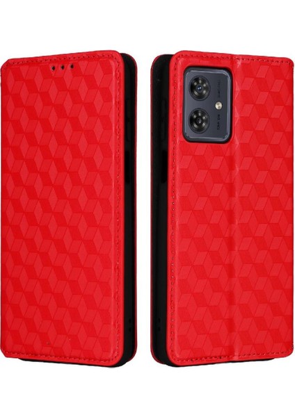 Motorola Moto G54 5g Pu Deri Kart Yuvaları Tutucu Manyetik 3D (Yurt Dışından)