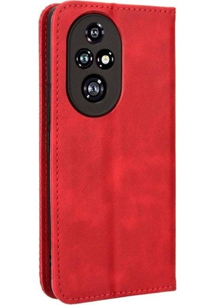 Onur Için Kılıf 200 Pro 5g Manyetik Kapatma Pu Deri Cüzdan (Yurt Dışından) fırsatları