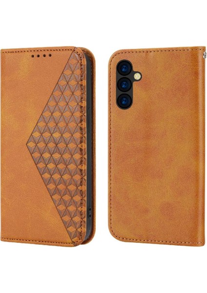 Samsung Galaxy A54 5g Eşkenar Dörtgen Şekli Günlük Kullanım El Kayışı Için Flip Case (Yurt Dışından)