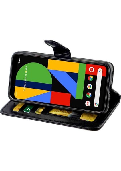 Google Piksel 4 Darbeye Dayanıklı Manyetik Kapatma Pu Deri Kartı Için Flip Case (Yurt Dışından) modelleri