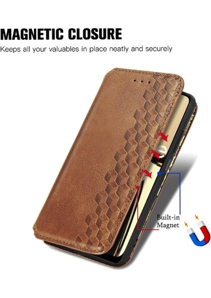 Realme C65 Için Flip Case Moda Tasarım Deri Kılıf Kapak Kapak Cüzdan (Yurt Dışından) fırsatları