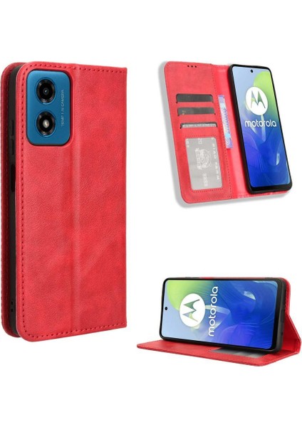 Motorola Moto G24/G24 Güç Cüzdan Manyetik Kapatma Pu Deri Kılıf (Yurt Dışından) modelleri