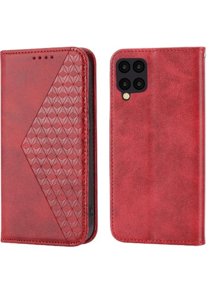 Samsung Galaxy A12 5g Standı Için Flip Case Günlük Kullanım Eşkenar Dörtgen Şekli El (Yurt Dışından)