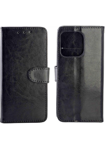 IPhone 14 Için Flip Case Darbeye Pu Deri Kart Tutucu Kickstand (Yurt Dışından)