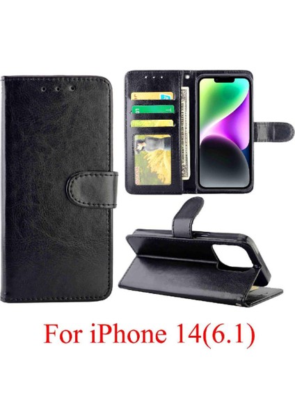IPhone 14 Için Flip Case Darbeye Pu Deri Kart Tutucu Kickstand (Yurt Dışından) fiyatları
