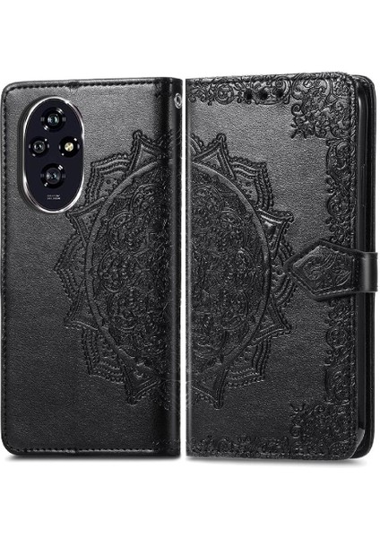 Onur Için Flip Case 200 Darbeye Zarif Desen Flip Kapak Basit (Yurt Dışından)