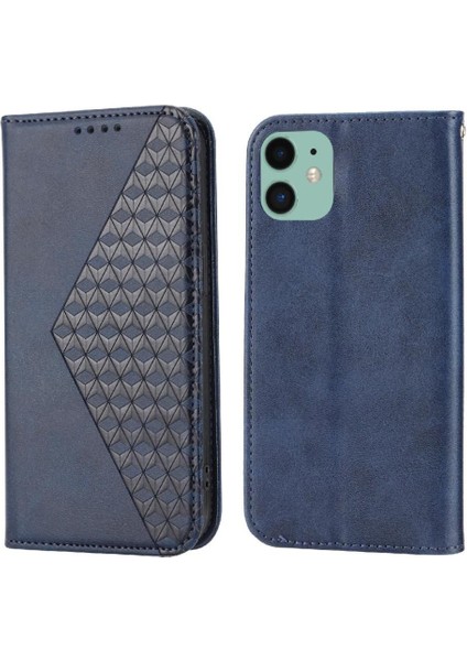IPhone 11 Için Flip Case Cüzdan Standı Günlük Kullanım Eşkenar Dörtgen Şekli El Kayışı (Yurt Dışından)