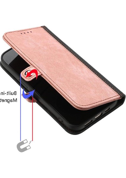 Kart Yuvası Standı Pu ile IPhone 16 Için Kickstand Koruyucu Cüzdan (Yurt Dışından)