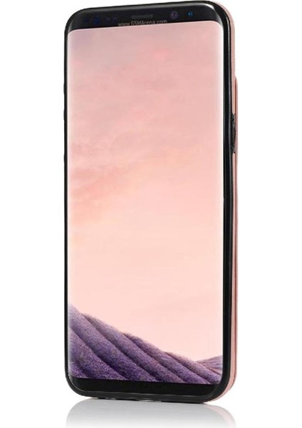 Samsung Galaxy S8 Artı Çift Düğmeler Pu Için Kart Tutucu Kılıf ile Cüzdan (Yurt Dışından)