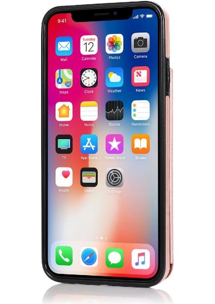 IPhone Xr Desen Çiçek Çift Düğmeler Için Kart Tutucu Kılıf ile Cüzdan (Yurt Dışından)