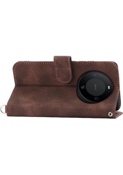 Huawei Mate 60 Bileklik Kabartmalı Çoklu Kredi Kartı Için Flip Case (Yurt Dışından)