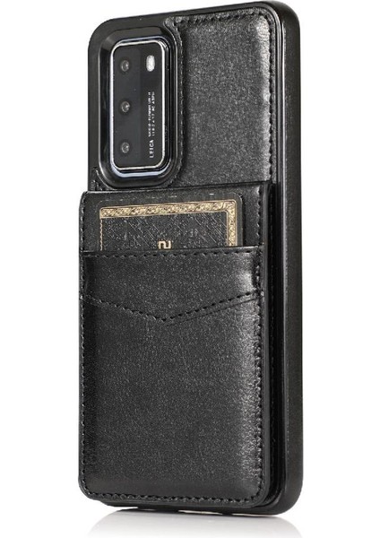 Kredi Kartı Cüzdan Toka ile Huawei P40 Pro Kart Tutucu ile Uyumlu (Yurt Dışından) indirimleri