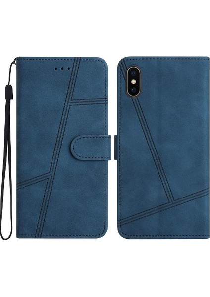 IPhone Için Flip Case X/xs Cüzdan Pu Deri Tam Koruma Flip Folio (Yurt Dışından)