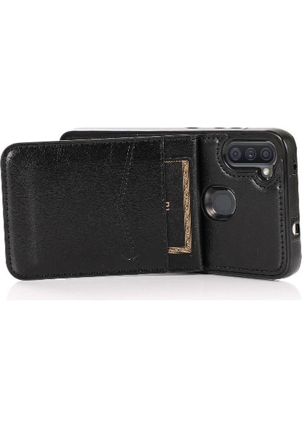 Kredi Premium Deri Manyetik ile Samsung Galaxy A11 ile Uyumlu (Yurt Dışından) modelleri