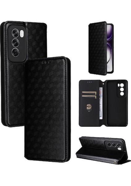 Oppo Oppo 12 Pro 5g Için Flip Case Cüzdan Pu Deri Kart Yuvaları Tutucu (Yurt Dışından)