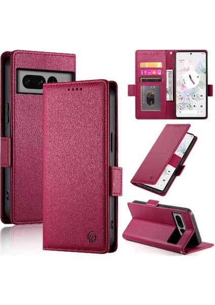 Google Piksel 7 Pro Cüzdan Kart Yuvaları Için Flip Case Iş Günlük Kullanım Flip (Yurt Dışından)