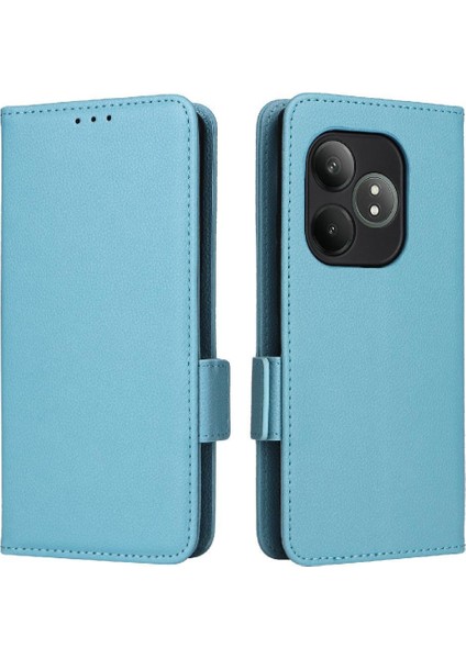 Realme Gt Neo6 Yan Toka Manyetik Kart Yuvaları Tutucu Pu Için Flip Case (Yurt Dışından)