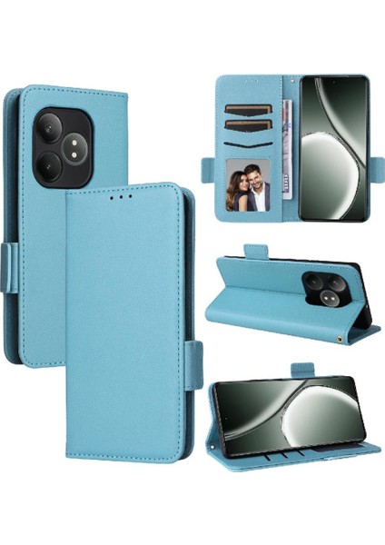 Realme Gt Neo6 Yan Toka Manyetik Kart Yuvaları Tutucu Pu Için Flip Case (Yurt Dışından) fiyatları