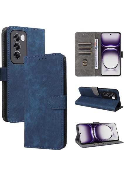 Oppo Oppo 12 5g Pu Deri Kart Yuvaları Için Kılıf Kapak Manyetik Kapatma Rfıd (Yurt Dışından)